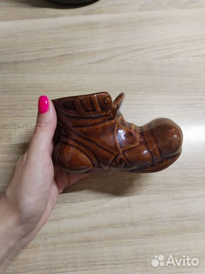 Статуэтка/Пепельница/ ваза башмак из СССР винтаж