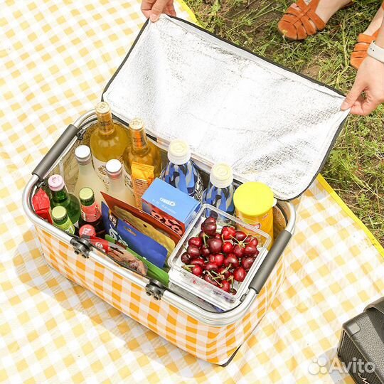 Сумка для пикника красная желтая зеленая 16 л