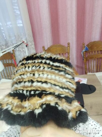 Шапка норка вязаная