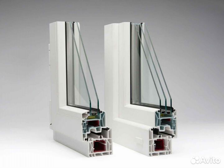 Ремонт окон, стеклопакет Однокамерный RAL7897