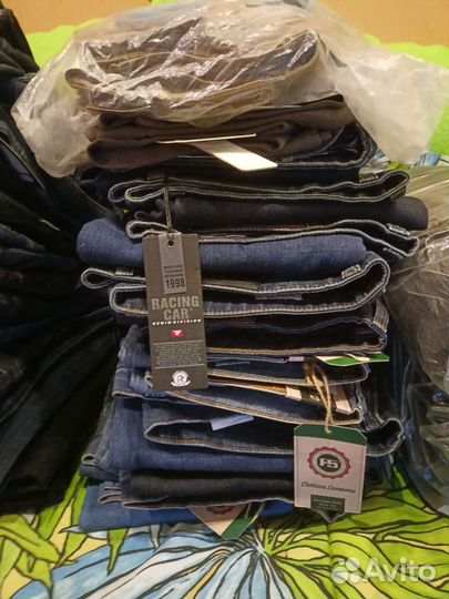 Мужские и женские джинсы, товарный остаток