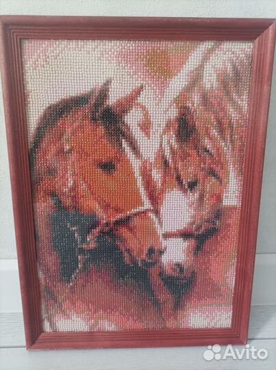 Алмазная вышивка со стразами