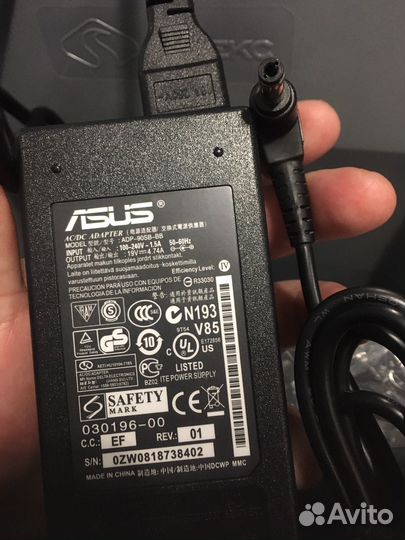 Блок питания для ноутбука asus 19v 4.74A