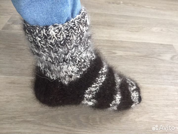 Носки шерстяные из собачьей шерсти