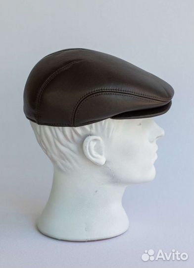 Мужская кепка кожа новая