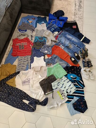 Вещи пакетом для мальчика 80-104