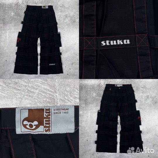 Штаны Stuka 1990s (Jnco Ecko Kani Рэп Hardy Y2K)