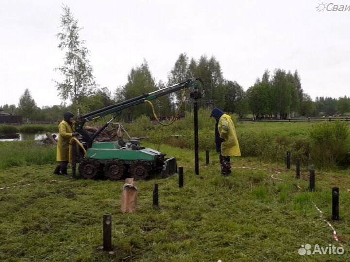 Винтовые сваи цена, монтаж винтовых свай