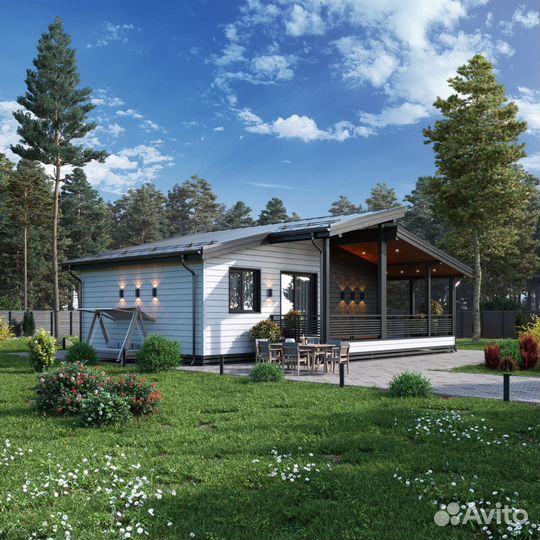 Каркасный дом 99 кв м под ключ