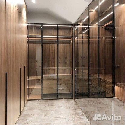 Перегородка с матовым стеклом