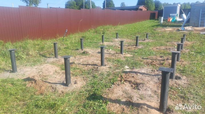 Винтовые сваи + монтаж