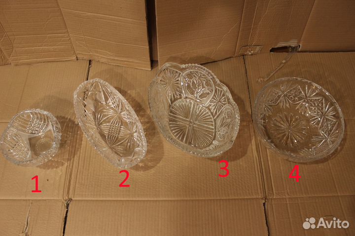 Салатник хрустальный ваза хрустальная