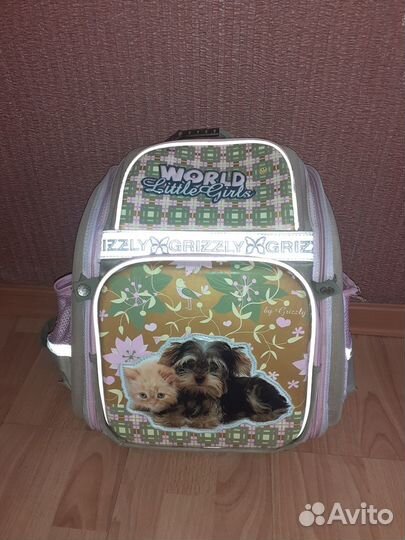 Рюкзак, ранец, портфель школьный Гризли