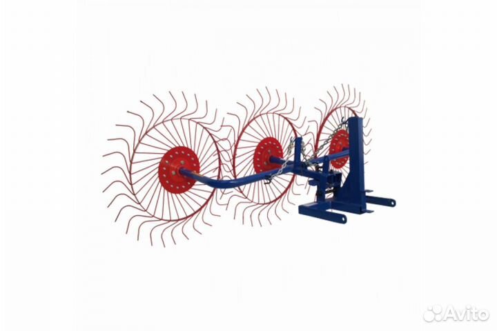 Сеноворошилка 3-х колесная для мотоблока пахарь вм