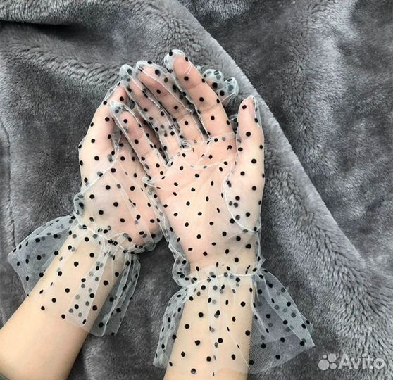 Перчатки женские в сетку