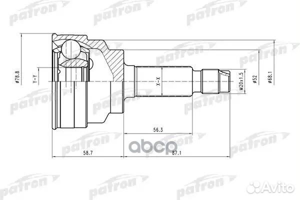 Шрус PCV1518 patron