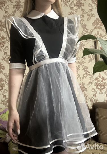 Платье школьное с фартуком