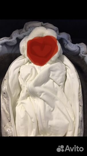 Утепленный конверт-кокон на выписку осенний