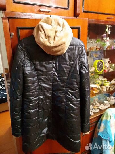 Пуховик женский зимний размер 48