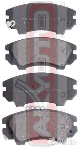 Колодки тормозные дисковые передние AKD-18101 A