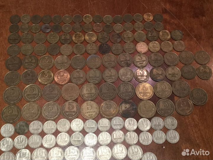 Набор монет 1961-1993 годов, Все разные, 202 монет