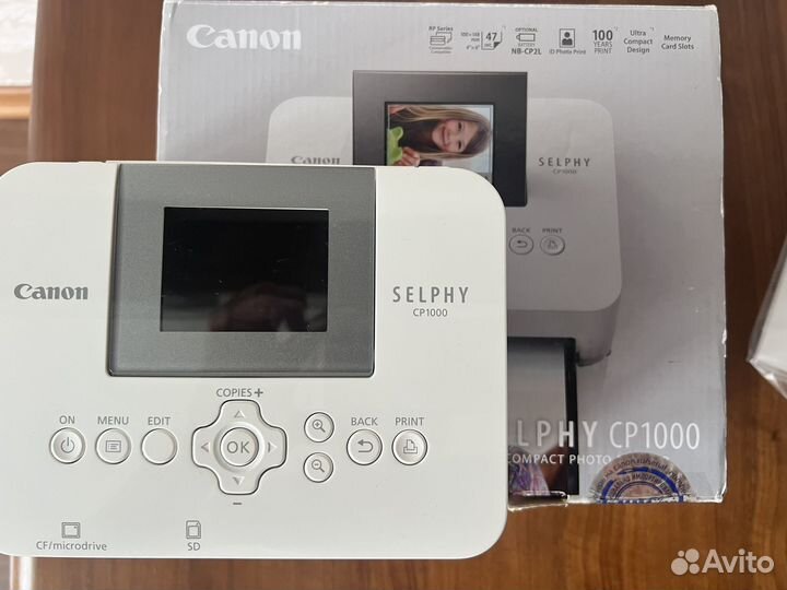 Фотопринтер canon selphy cp1000