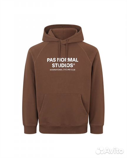 Pas Normal Studios Off-Race Logo Hoodie — Bronze