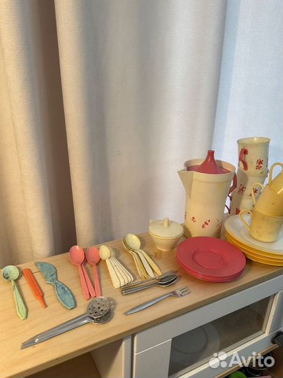 Детская посуда пластик,металл, СССР