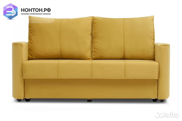 Диван еврокнижка Колибри горчичный