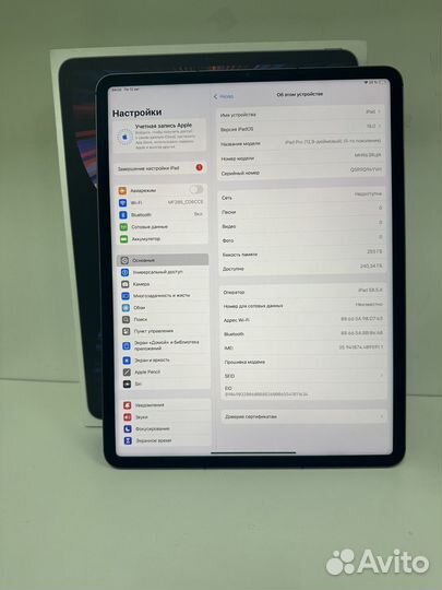 iPad Pro 12.9 256gb m1 2021 Wi-Fi + LTE