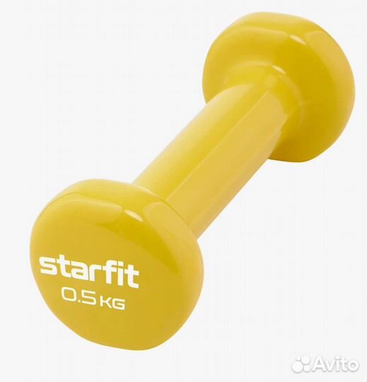 Гантель виниловая, Core DB-101, 0,5 кг