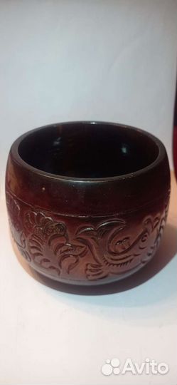 Деревянная вазочка