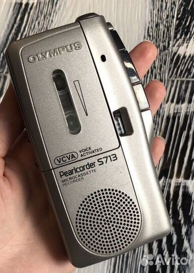 Диктофон olympus s713 с микрофоном и касетой