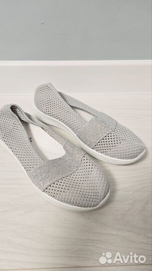Летние женские слипоны в сетку, 40