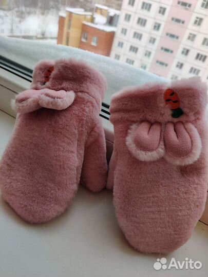 Варежки руковицы детские на 7лет