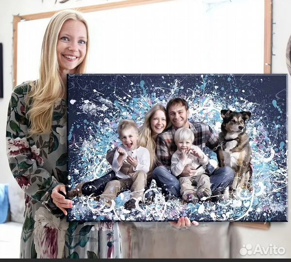 Портрет на холсте 30х40