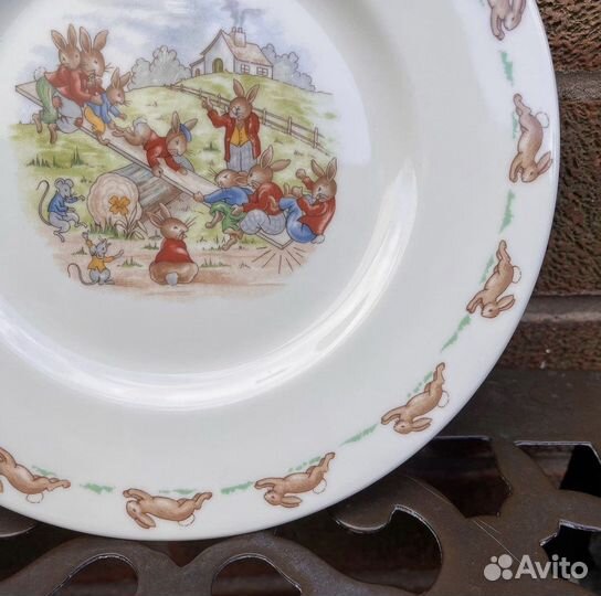 Bunnykins тарелка детская Англия