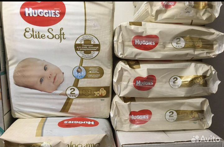 Huggies Подгузники Elite Soft 2 (4-6 кг)