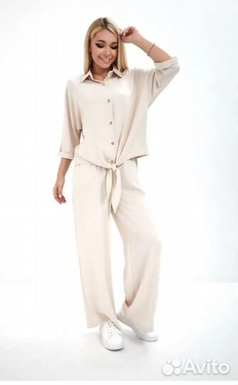 Брюки-палаццо летние