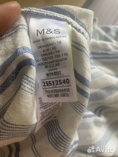 Платье рубашка новое Marks & Spencer XL