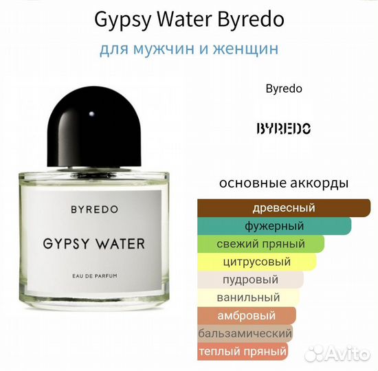 Gypsy Water Byredo 100 мл