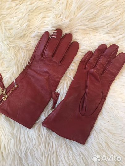 Перчатки кожаные новые