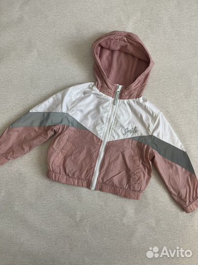 Куртка джинсовая zara и ветровка для девочки 104