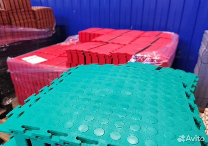 Модульная плитка пвх в фитнес зал