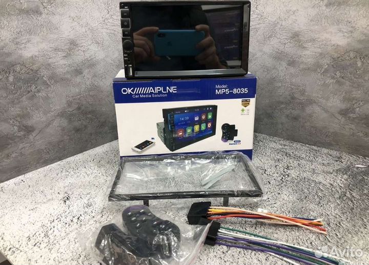 Магнитола 1 дин с большим экраном