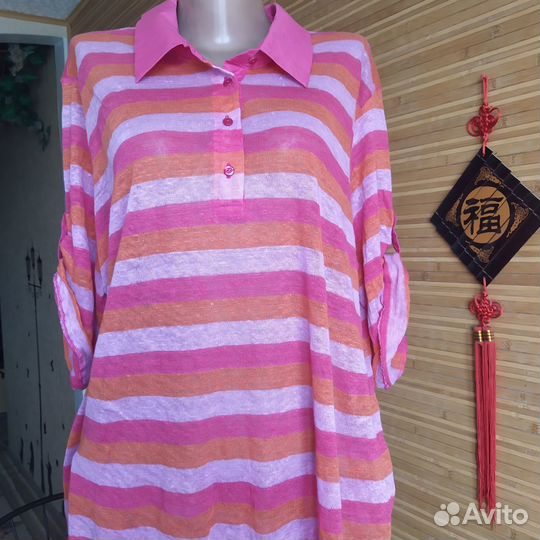 Льняная футболка Марина спорт