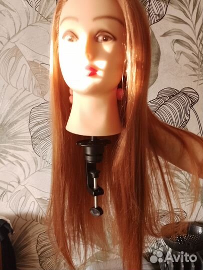 Голова манекен с волосами для причесок