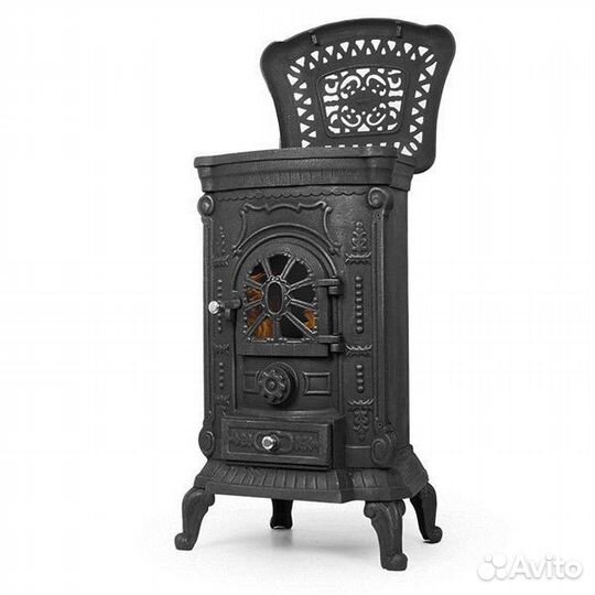 Печь камин чугунная