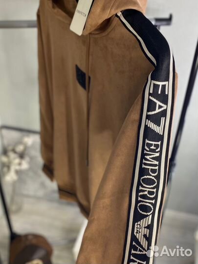 Плюшевое худи emporio armani (QR код)