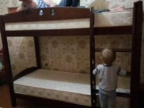 Кровать фрегат детская двухъярусная боринское